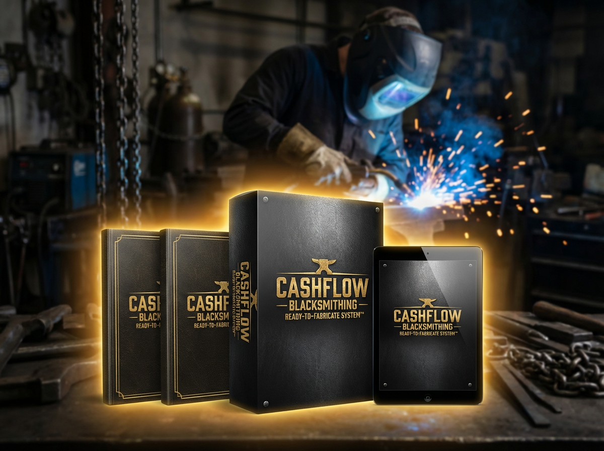 160-PLAN BLACKSMITH SYSTEM - CASHFLOW READY TO FABRICATE™ + 8 BONUS GIFTS 🎁
